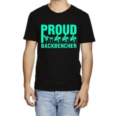 Men's Cotton Graphic Printed Half Sleeve T-Shirt - Proud Backbencher