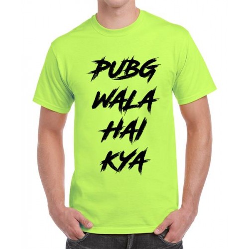 Men's Cotton Graphic Printed Half Sleeve T-Shirt - Pubg Wala Hai