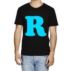 R Letter Graphic Printed T-shirt
