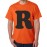 R Letter Graphic Printed T-shirt
