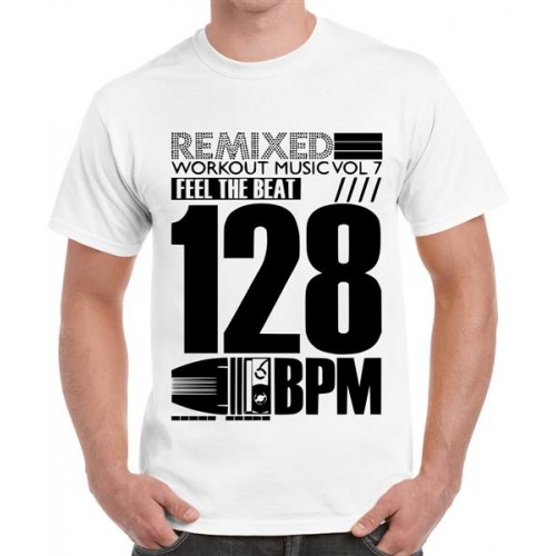 Remixed Workout Music Vol 7 Feel The Beat 128 Bpm Graphic Printed T-shirt
