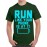 Men's Cotton Graphic Printed Half Sleeve T-Shirt - Run Like Phone At 1%