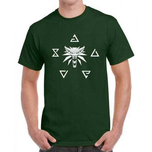 Sign Of Witcher Graphic Printed T-shirt