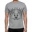 Men's Cotton Graphic Printed Half Sleeve T-Shirt - Skull Of A Horned Deer