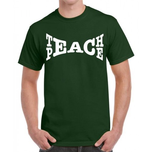 Teach Peace Graphic Printed T-shirt