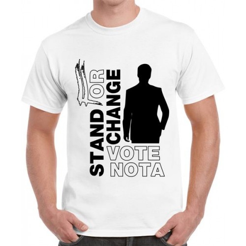 Men's Cotton Graphic Printed Half Sleeve T-Shirt - Vote Nota