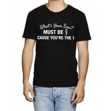Men's Cotton Graphic Printed Half Sleeve T-Shirt - What's Your Sine?