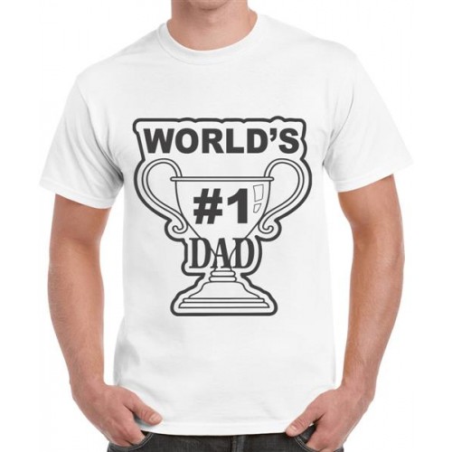 World's Best Dad Graphic Printed T-shirt