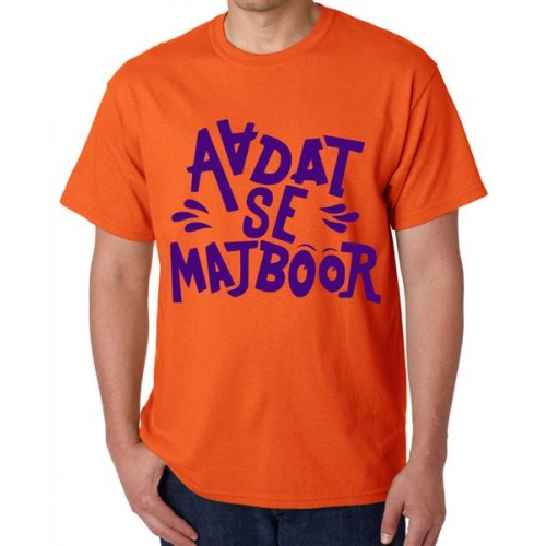 Aadat Se Majboor Graphic Printed T-shirt