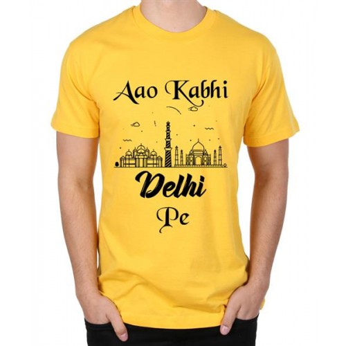 Aao Kabhi Delhi Pe Graphic Printed T-shirt