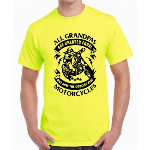 All Grandpas Are Created Equal But Only The Coolest Ride Motorcycles Graphic Printed T-shirt