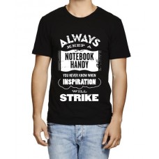 Always Keep A Notebook Handy You Never Know When Inspiration Will Strike Graphic Printed T-shirt