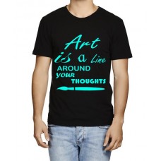 Art Is A Line Around Your Thoughts Graphic Printed T-shirt