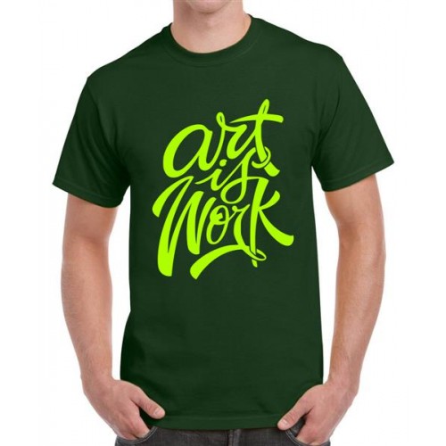 Art Is Work Graphic Printed T-shirt