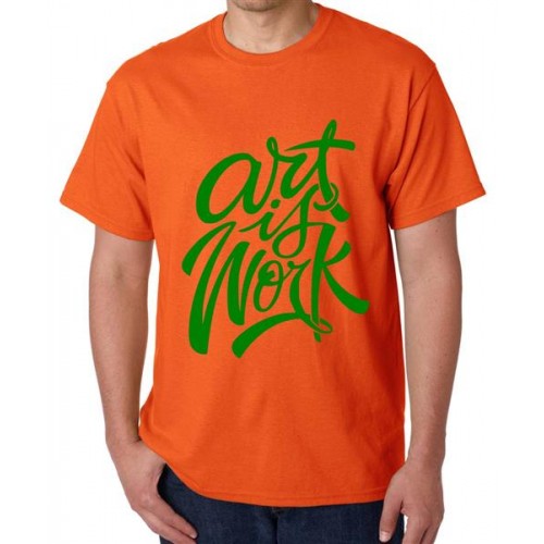 Art Is Work Graphic Printed T-shirt
