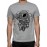 Men's Round Neck Cotton Half Sleeved T-Shirt With Printed Graphics - Astronaut Ride