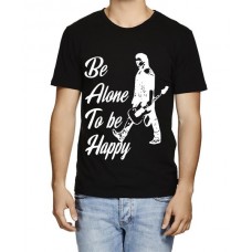 Be Alone To Be Happy Graphic Printed T-shirt