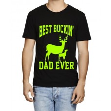 Best Buckin' Dad Ever Graphic Printed T-shirt