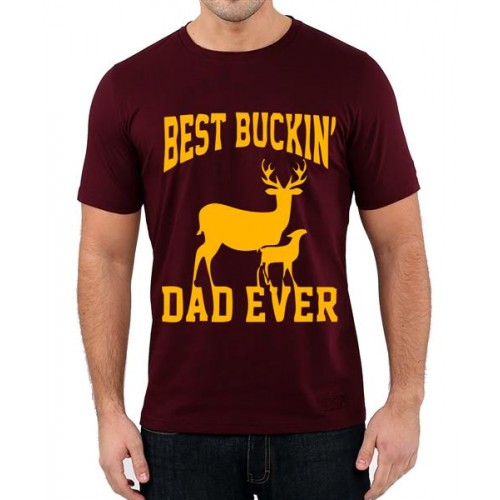 Best Buckin' Dad Ever Graphic Printed T-shirt