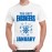Men's Round Neck Cotton Half Sleeved T-Shirt With Printed Graphics - Best Engineers January