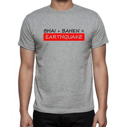 Bhai Bahen Earthquake Graphic Printed T-shirt