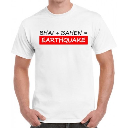 Bhai Bahen Earthquake Graphic Printed T-shirt