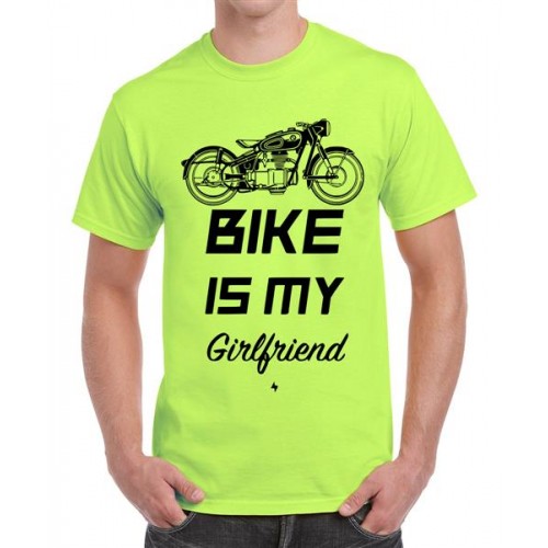Bike Is My Girlfriend Graphic Printed T-shirt