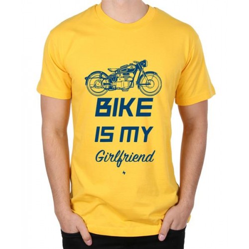 Bike Is My Girlfriend Graphic Printed T-shirt