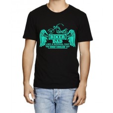 Biker Dad Like A Normal Dad Only Cooler Graphic Printed T-shirt