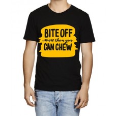 Bite Off More Than You Can Chew Graphic Printed T-shirt