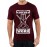 Men's Round Neck Cotton Half Sleeved T-Shirt With Printed Graphics - Born To Cricket