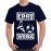 Men's Round Neck Cotton Half Sleeved T-Shirt With Printed Graphics - Born To Footballer