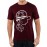 Men's Round Neck Cotton Half Sleeved T-Shirt With Printed Graphics - Born To Kill