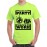 Men's Round Neck Cotton Half Sleeved T-Shirt With Printed Graphics - Born To Party