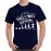 Men's Round Neck Cotton Half Sleeved T-Shirt With Printed Graphics - Born To Play Football