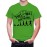Men's Round Neck Cotton Half Sleeved T-Shirt With Printed Graphics - Born To Play Football