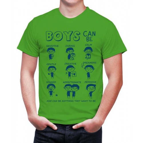 Boys Can Be Anything They Want To Be Graphic Printed T-shirt