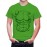 Men's Round Neck Cotton Half Sleeved T-Shirt With Printed Graphics - Broke Six Pack