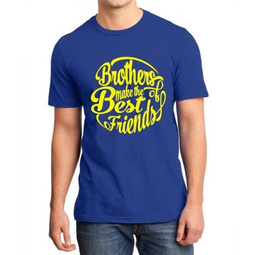 Brothers Make The Best Of Friends Graphic Printed T-shirt