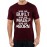 Men's Round Neck Cotton Half Sleeved T-Shirt With Printed Graphics - Built Made Born