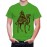 Men's Round Neck Cotton Half Sleeved T-Shirt With Printed Graphics - Camel Rider