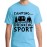 Camping Is A Drinking Sport Graphic Printed T-shirt