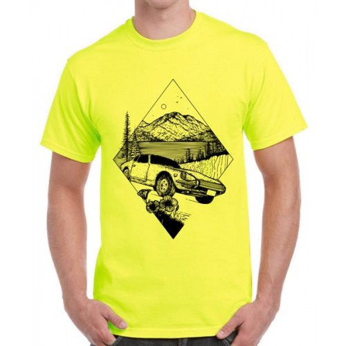 Car Shape Graphic Printed T-shirt