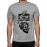 Men's Round Neck Cotton Half Sleeved T-Shirt With Printed Graphics - Cassette Music Skull
