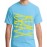 Caution Lines Graphic Printed T-shirt