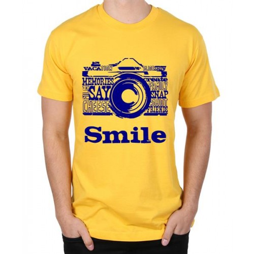 Smile Camera Graphic Printed T-shirt