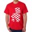 Men's Round Neck Cotton Half Sleeved T-Shirt With Printed Graphics - CHESS MAN