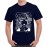 Men's Round Neck Cotton Half Sleeved T-Shirt With Printed Graphics - Chess Power