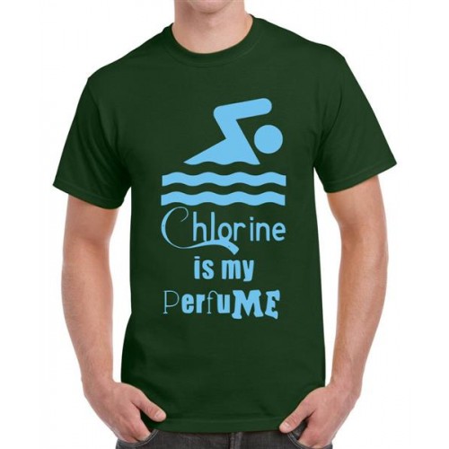 Chlorine Is My Perfume Swimming Graphic Printed T-shirt