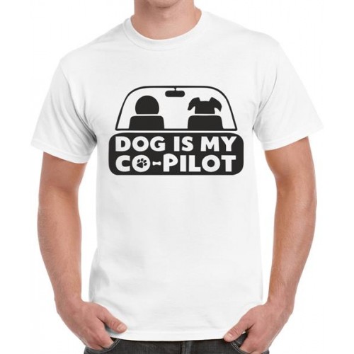 Dog Is My Copilot Graphic Printed T-shirt